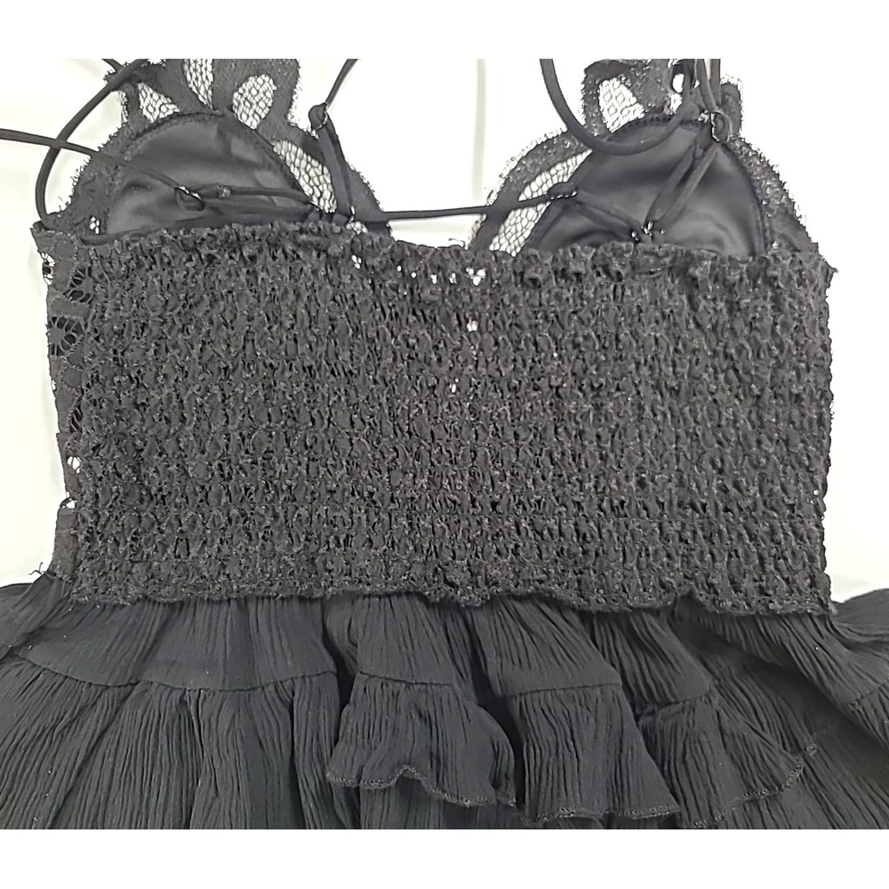 Zenana Lacy Babydoll Camisole adjustable strap Goth Whimsigoth Fairy Y2K Sz M - Picture 10 of 10